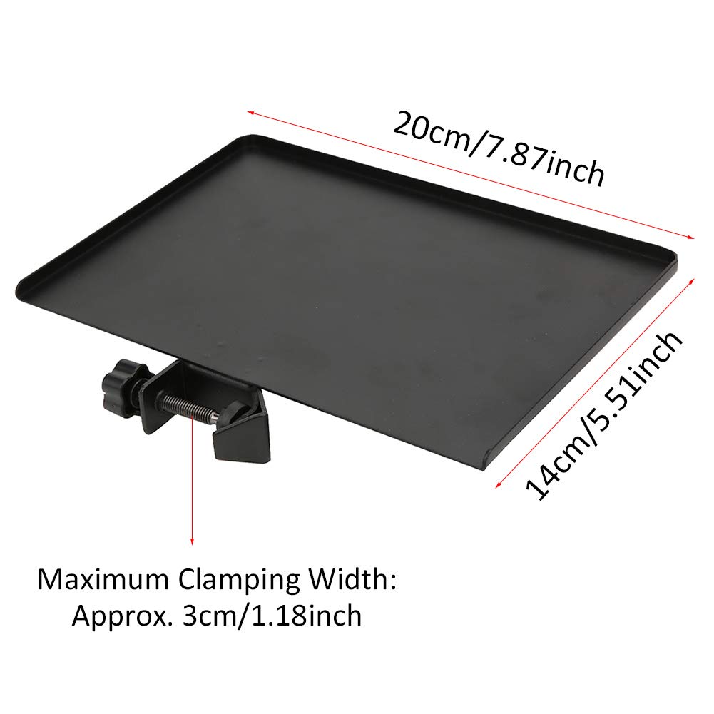 Premium Alloy Black Metal Sound Card Tray - Multi-Functional Audio Interface Organizer for Live Streaming, Stage Control Rooms & Studio Broadcasting (Durable & Stylish)