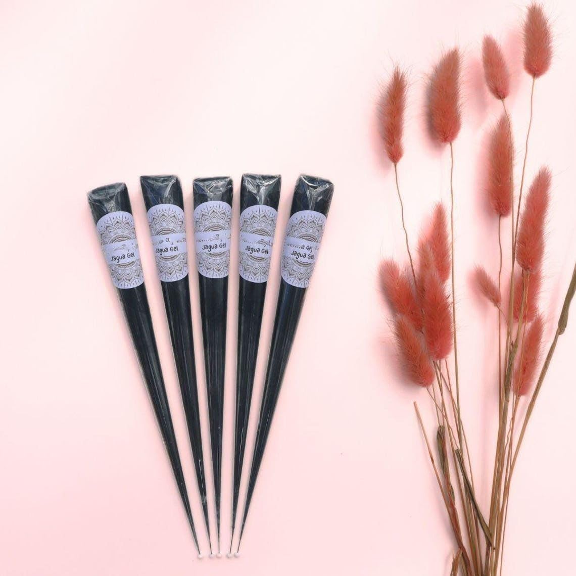 Organic Jagua Cones for Dark Temporary Tattoos - 100% Natural Jagua Gel & Ink - Fresh Made-to-Order Body Art - Perfect for Festivals, Weddings & Henna Alternatives