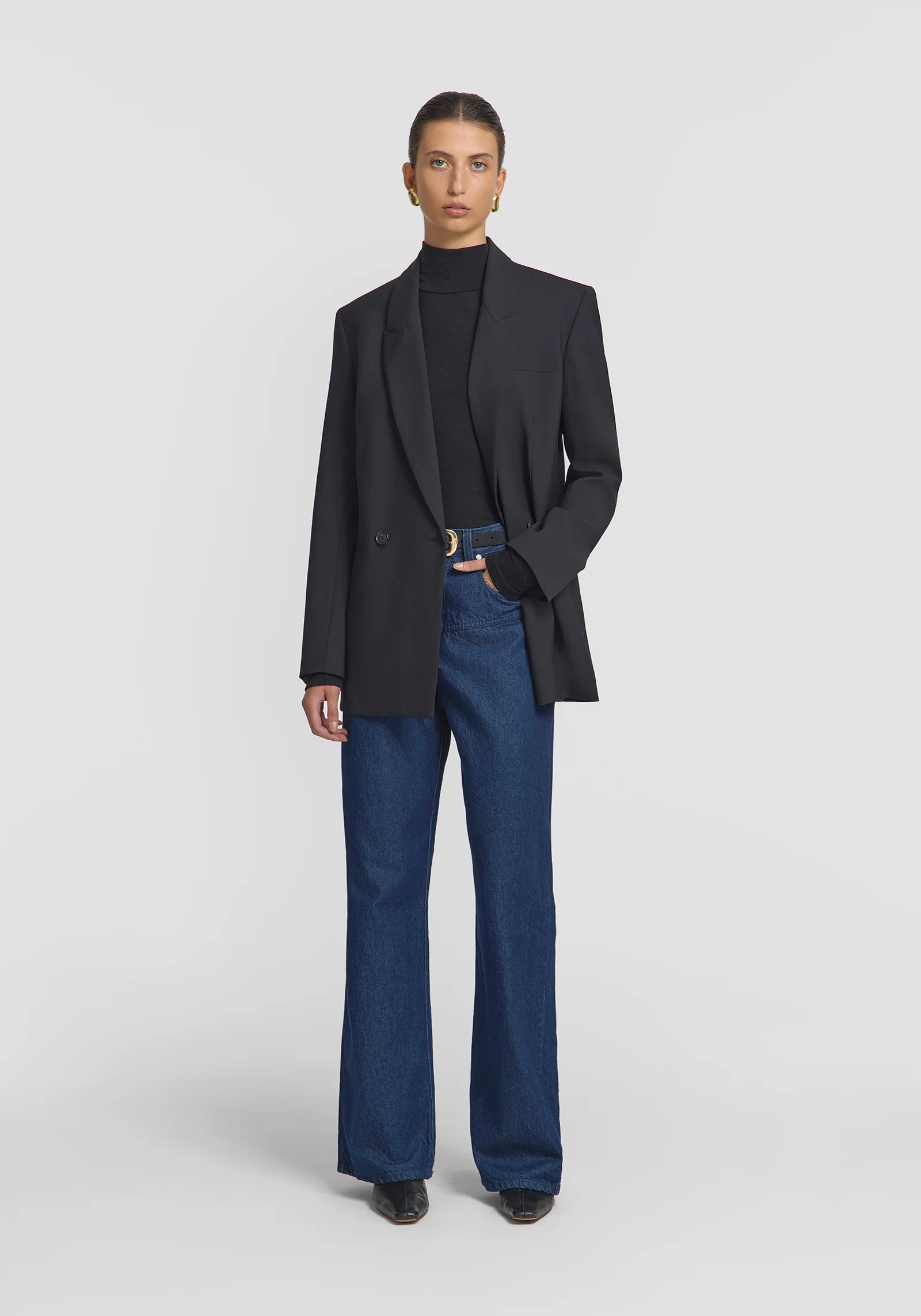 Stylish Collective Blazer in Black - Perfect for Office Wear, Business Meetings & Formal Events