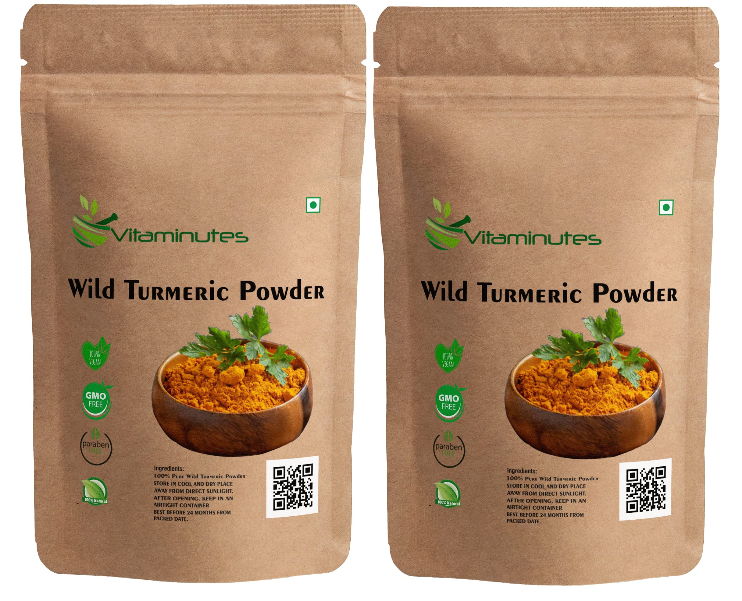 Organic Wild Turmeric Powder for Skin & Face Care - 100% Pure Kasturi Manjal | Natural Skin Brightening & Whitening | Curcuma Aromatica (Jangli Haldi) | 200g - Perfect for DIY Face Masks, Glow Treatments & Ayurvedic Beauty Rituals