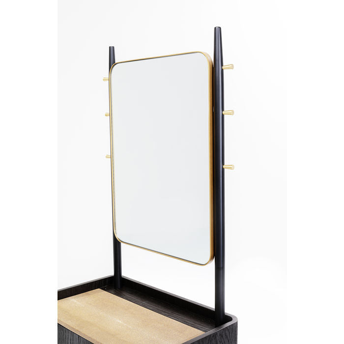 Stylish Milano Coat Rack with Full-Length Mirror - Perfect for Entryway, Bedroom & Closet Organization