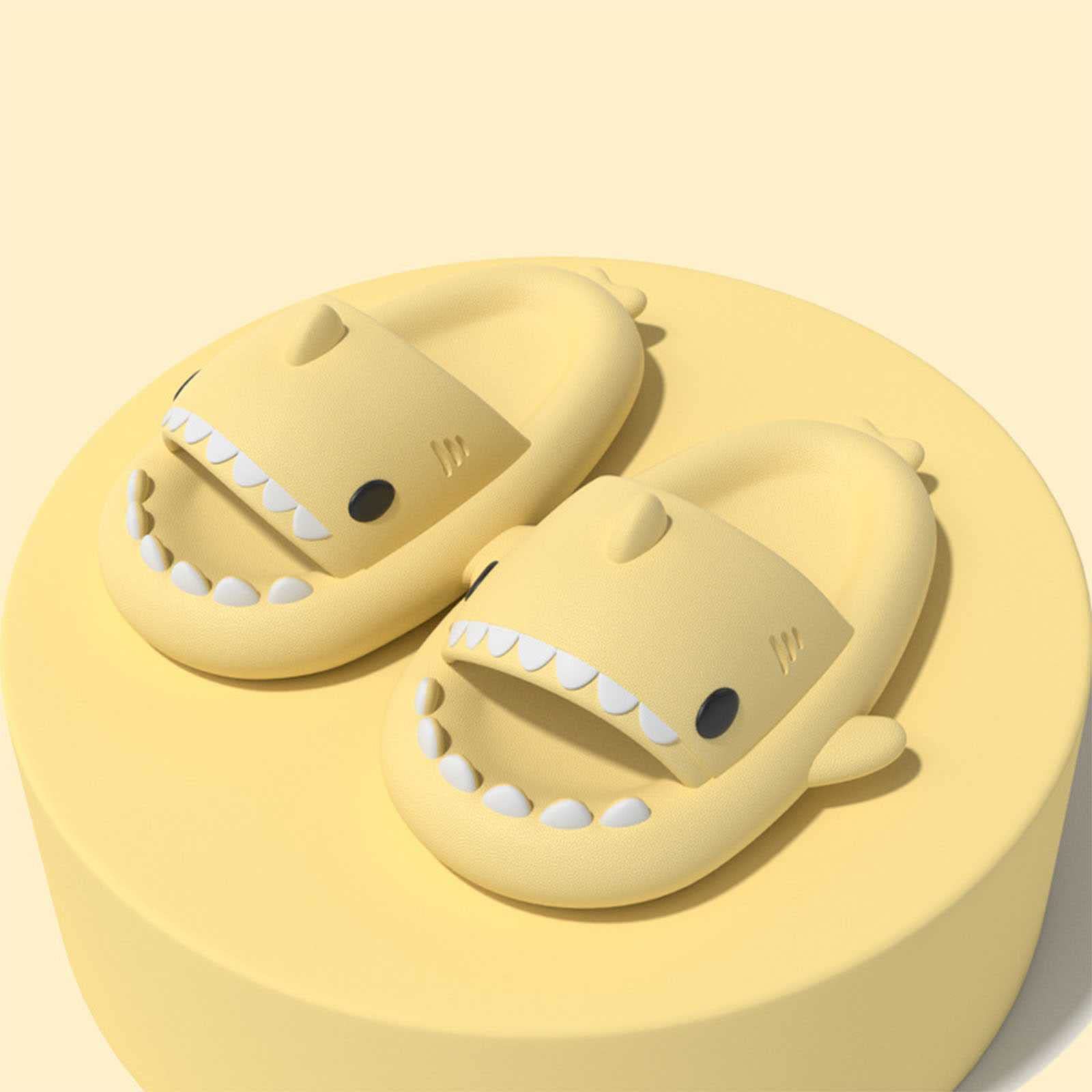 NBVNBV Shark Slippers for Men & Women - Soft Cloud Slides, Cute Shark Sandals for Indoor/Outdoor Wear - Perfect Beach, Pool, Lounge & Home Comfort Shoes