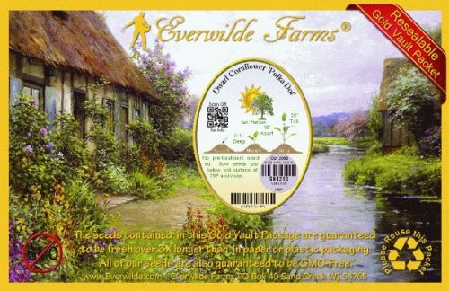 Everwilde Farms - 1/4 Lb Polka Dot Dwarf Cornflower Wildflower Seeds - Gold Vault Pack | Non-GMO, Heirloom Flower Seeds for Garden, Landscaping & Pollinator-Friendly Planting