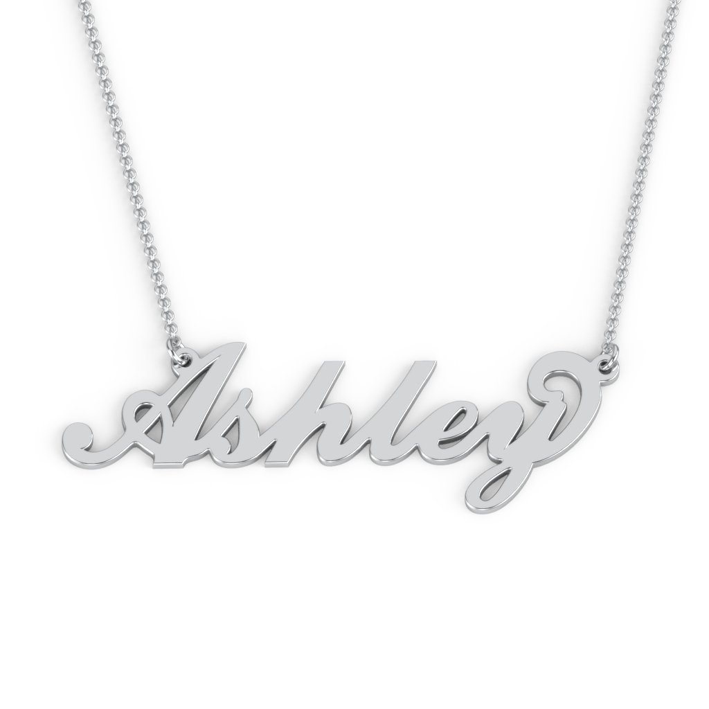 Custom Silver Name Necklace with Elegant Flourish Font - Personalized Jewelry for Women, Gift for Her, Birthday, Anniversary, Valentine's Day | Perfect for Everyday Wear, Special Occasions & Meaningful Gifts
