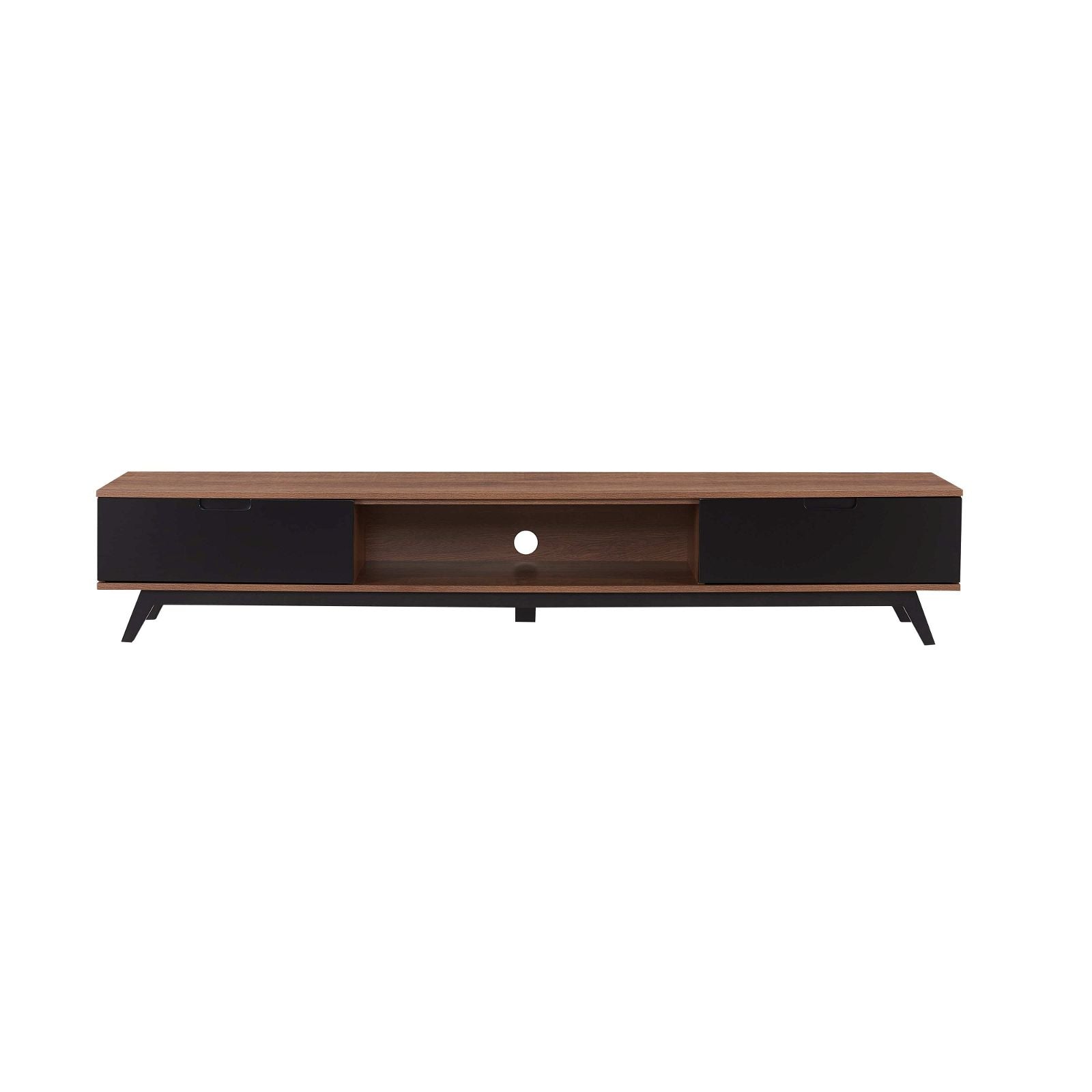 Tauris NOVA LL Entertainment Unit in Dark Oak - Modern TV Stand for Living Room, Home Theater & Media Storage