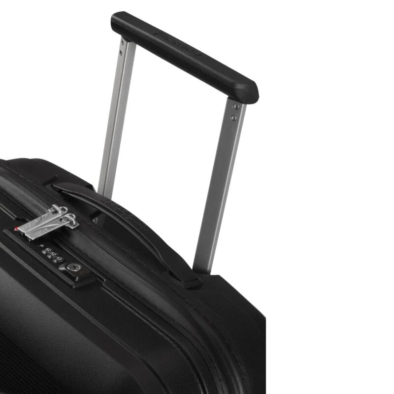 American Tourister Airconic 3-Piece Luggage Set - Durable Black Suitcases for Travel, Business Trips & Vacations | Carry-On, Check-In & Spinner Wheel Design