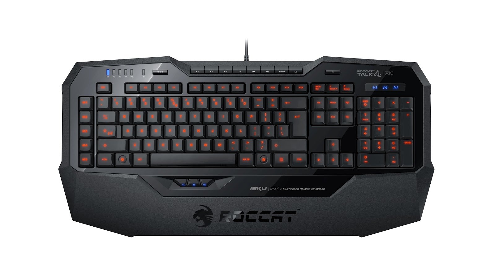 ROCCAT ISKU FX RGB Backlit Mechanical Gaming Keyboard - Black | Wired USB Keyboard for PC Gamers | Perfect for FPS, MOBA & MMO Gaming