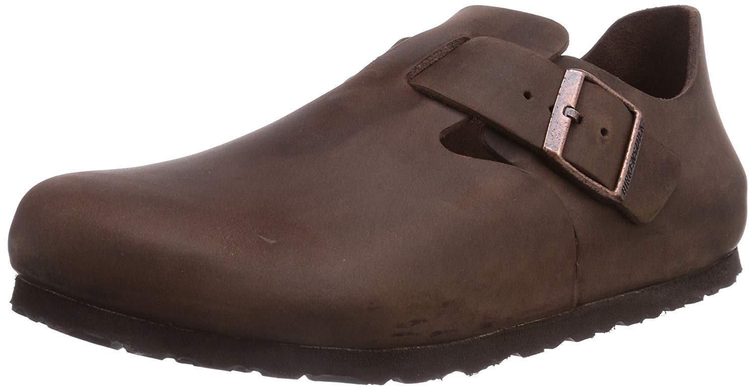 Birkenstock Women's London Comfortable Leather Slip-On Shoes - Classic Casual & Work Flats for Women | Perfect for Office, Travel & Everyday Wear
