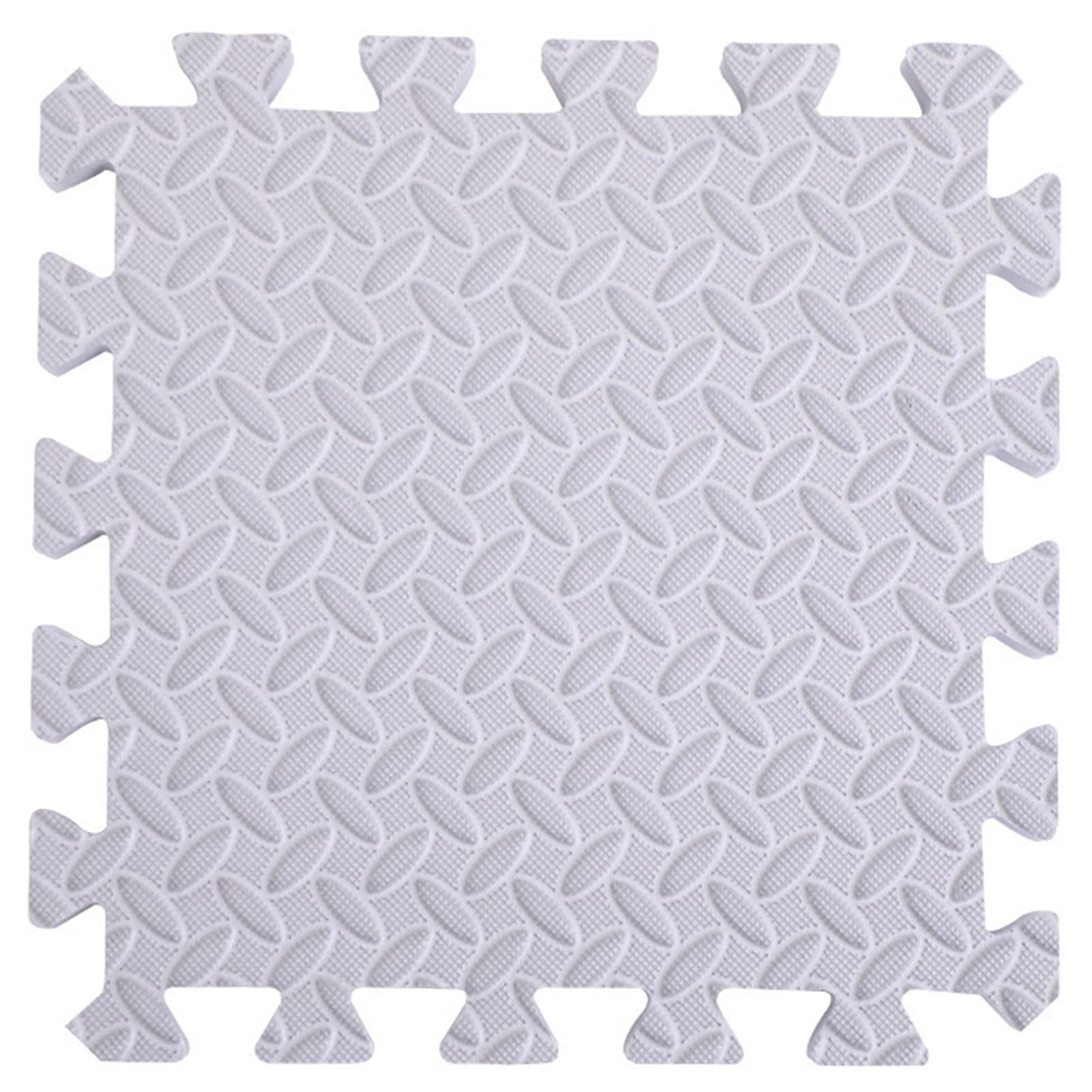 Interlocking Carpet Foam Mats - 36Pcs 12x12x0.5 Inch Puzzle Floor Tiles with Border, Non-Slip Exercise & Play Mat for Kids Room, Nursery, Gym, Home Office - Soft EVA Foam Tiles for Comfortable Flooring & Workout Space