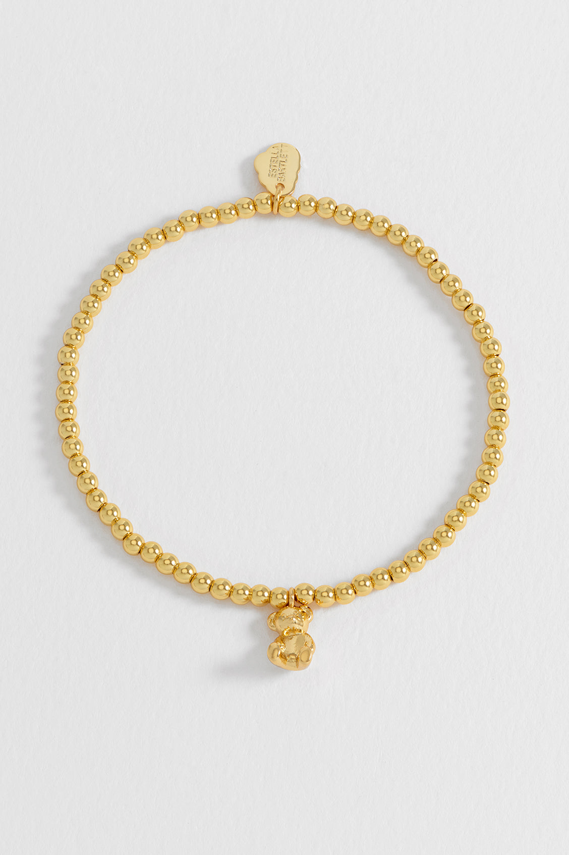 Sienna Beaded Teddy Bear Charm Bracelet for Women - Cute Adjustable Beaded Bracelet with Teddy Bear Pendant - Perfect Gift for Girls, Teens, Best Friends, Birthday, Valentine's Day