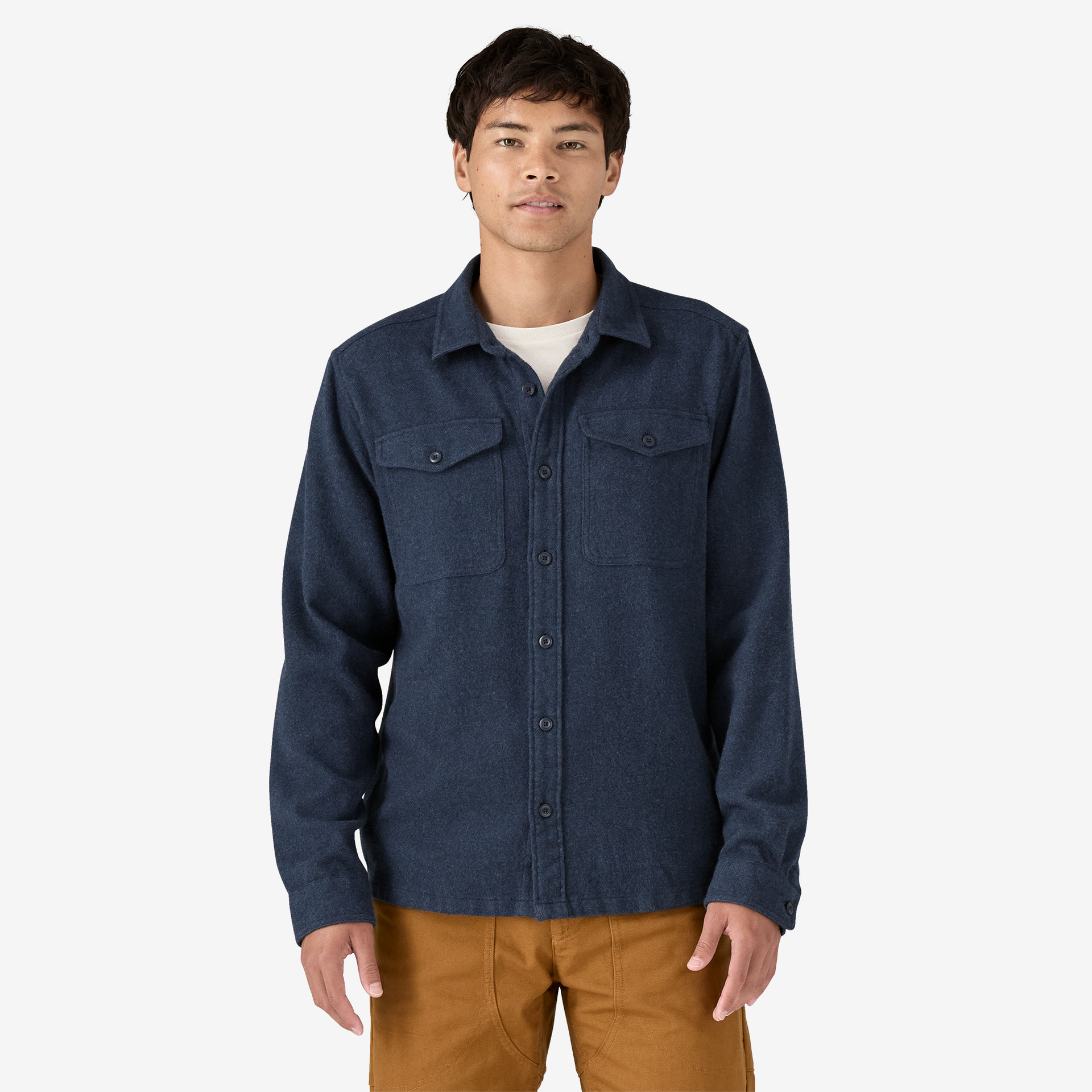 Men's Fjord Flannel Shirt - Soft Plaid Long Sleeve Button Down for Casual Wear & Outdoor Activities