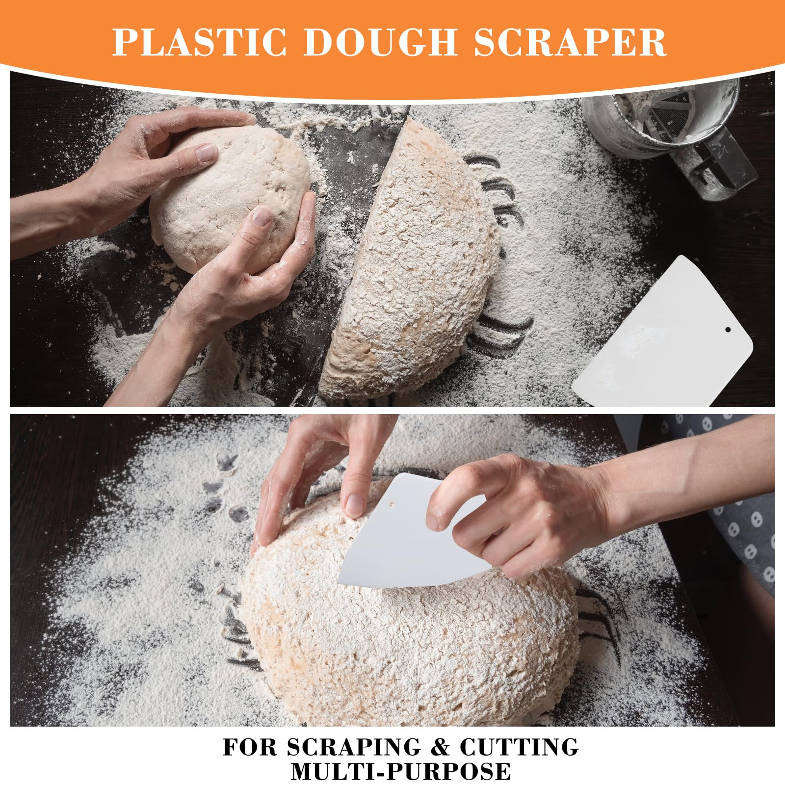 Sourdough Bread Baking Kit - 9 Inch Round Banneton Basket with Linen Liners, Dough Scraper, Whisk, Cutter & Bread Lame - Complete Starter Set for Homemade Artisan Bread - Perfect for Beginners & Professional Bakers