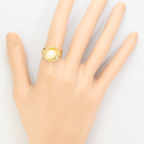 18K Yellow Gold Pearl Diamond Ring for Women - Elegant Bridal Jewelry, Wedding & Engagement Gift - Perfect for Anniversaries, Proposals & Special Occasions