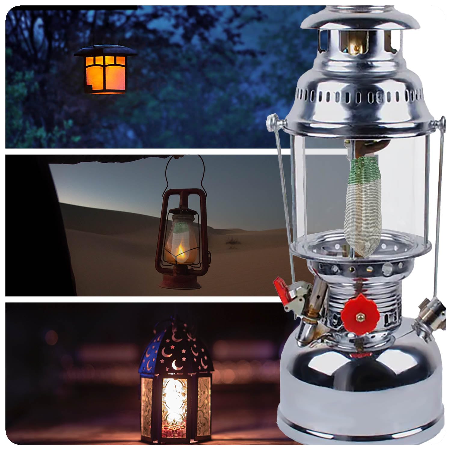 10pcs Propane Lantern Mantles - String Tie Replacement Mantles for Coleman Gas Lanterns - Durable Outdoor Camping Accessories - Perfect for Hiking, Backpacking & Emergency Lighting