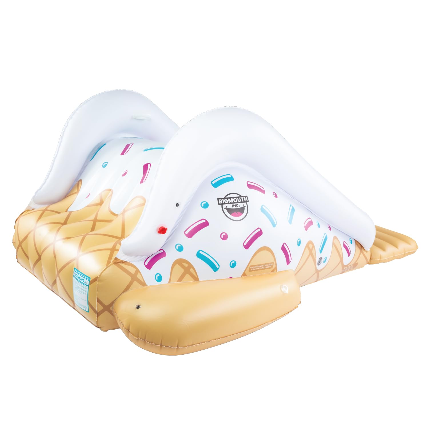 BigMouth Inc. Inflatable Ice Cream Pool Slide for Kids - Blow Up Water Slide Toy, 200 lb Weight Capacity - Fun Summer Backyard Swimming Pool Activity for Parties & Family Gatherings
