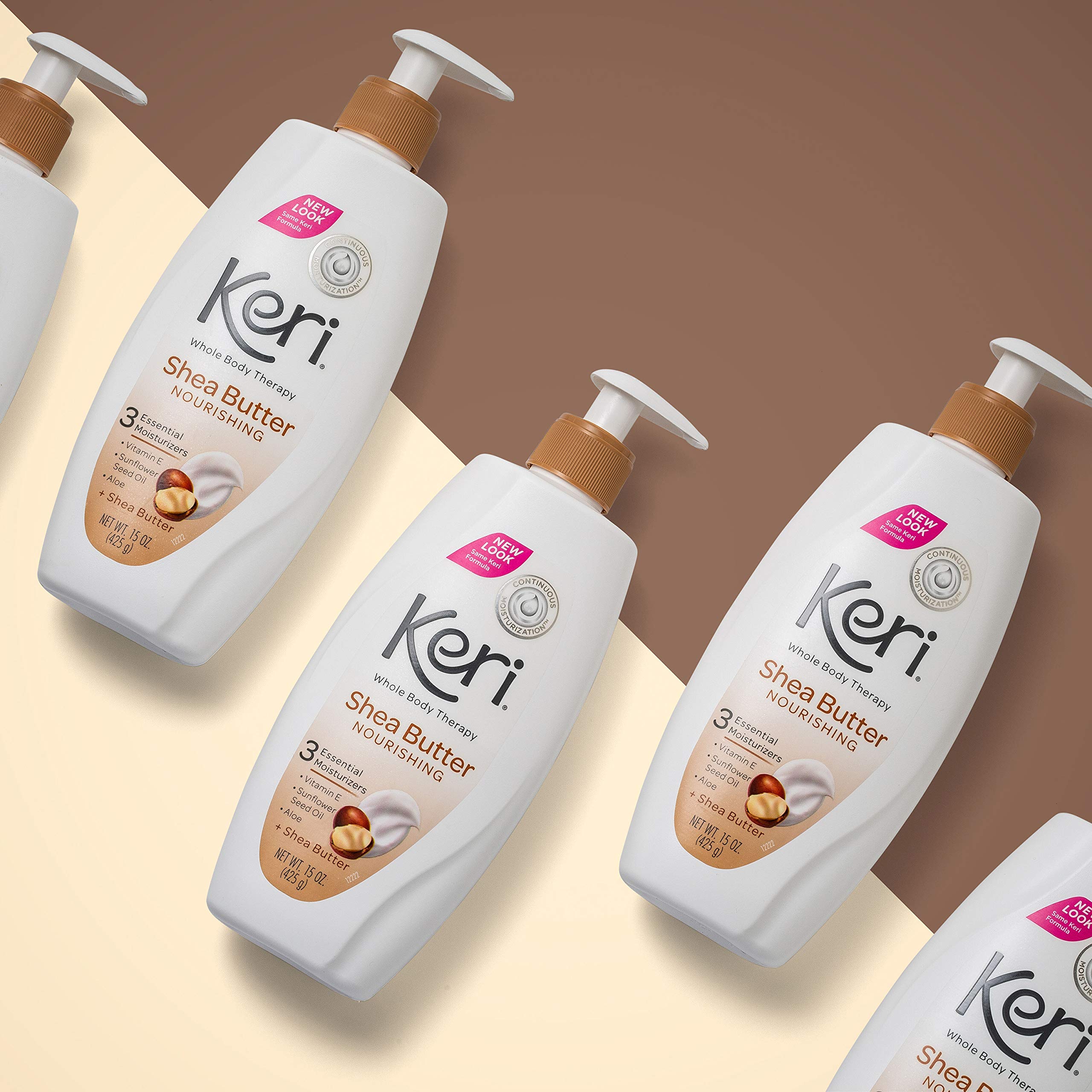 Keri Nourishing Shea Butter Body Lotion - 15oz | Ultra Hydrating Moisturizer for Dry Skin | Perfect for Daily Use & After Shower Care