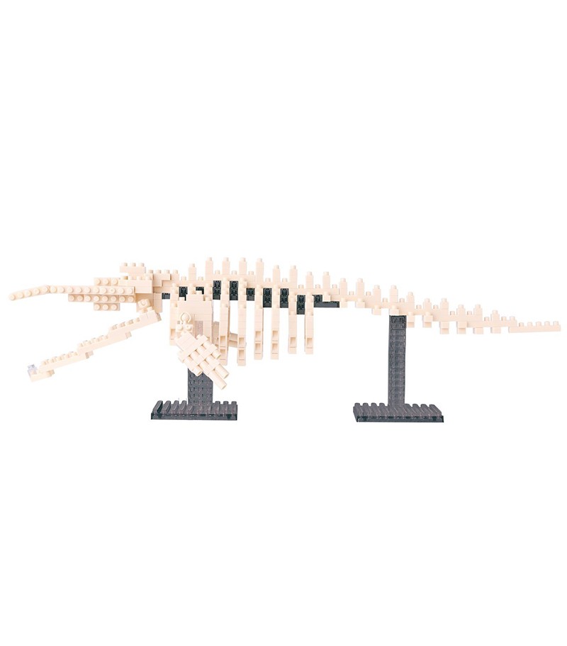 Nanoblock Blue Whale Skeleton Building Kit - NBM 010 - DIY Micro Blocks for Adults & Kids - Perfect for Home Decor, Office Display & Educational STEM Toy
