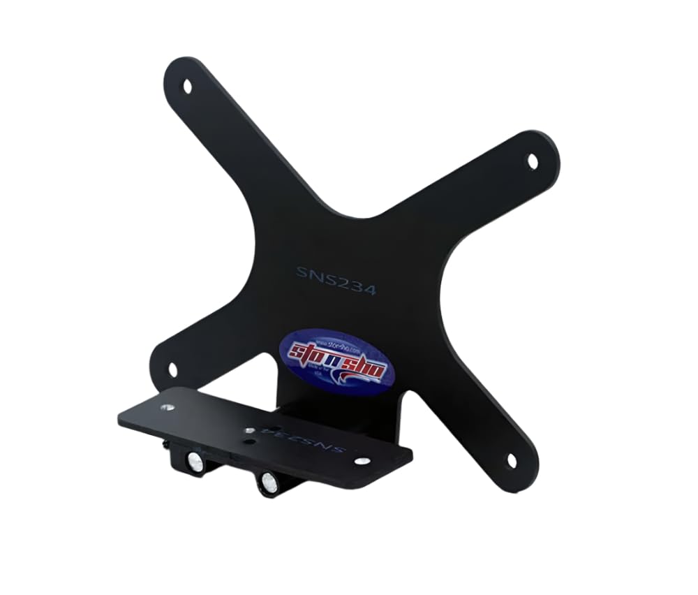 STO N SHO Front License Plate Bracket for 2020-2022 Ford Mustang Shelby GT500 - No Drill Installation, Durable ABS Plastic - Perfect for Car Shows & Street Legal Compliance