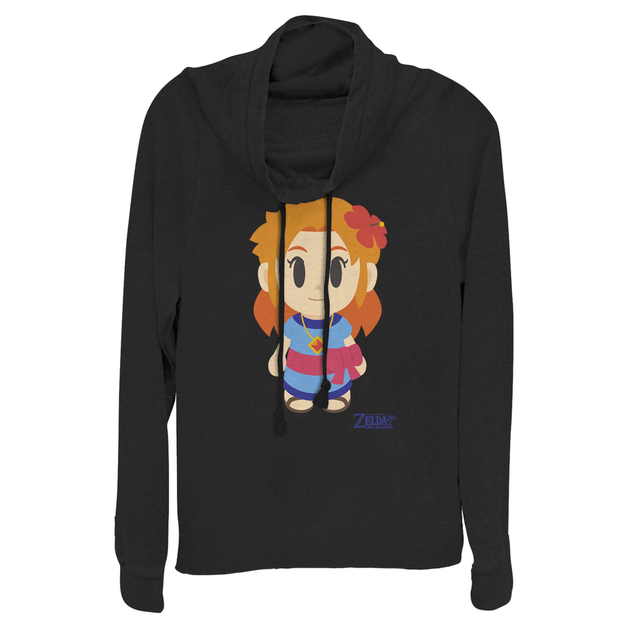 Nintendo Legend of Zelda Link's Awakening Marin Hoodie - Junior's Cowl Neck Sweatshirt for Gaming Fans | Perfect for Cosplay, Conventions & Casual Wear