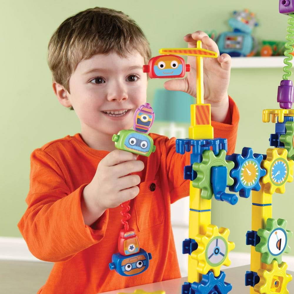 Gears! Gears! Gears!® Robot Factory Building Set - STEM Educational Toy for Kids Ages 3-8 - Creative Construction Kit for Classroom & Home Learning Play