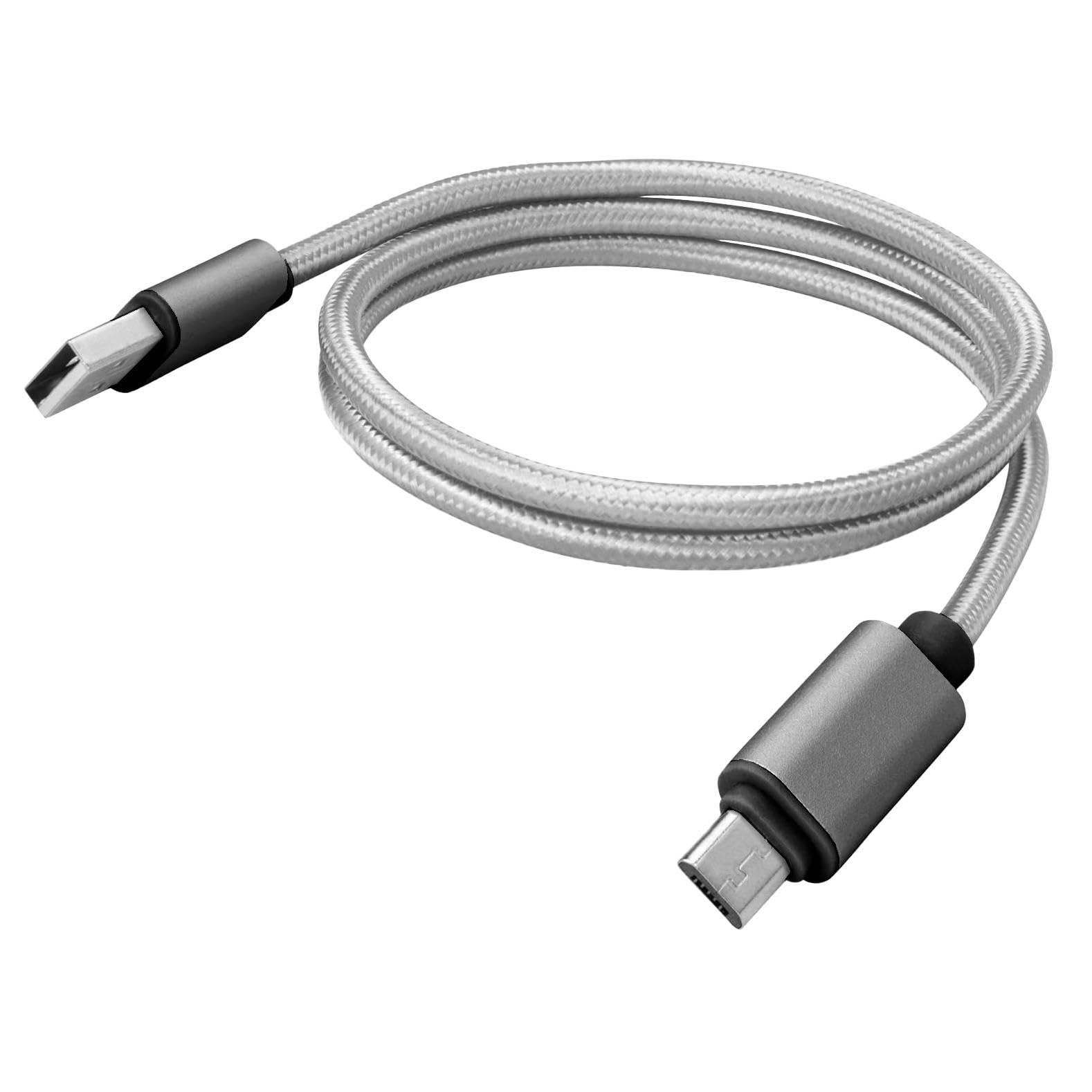 Garmin RV 890 Micro USB Charging Cable - Durable Braided Nylon Cord, Fast Charging & Data Sync Compatible with Garmin GPS Devices - Perfect for RV Travel, Camping & Road Trips