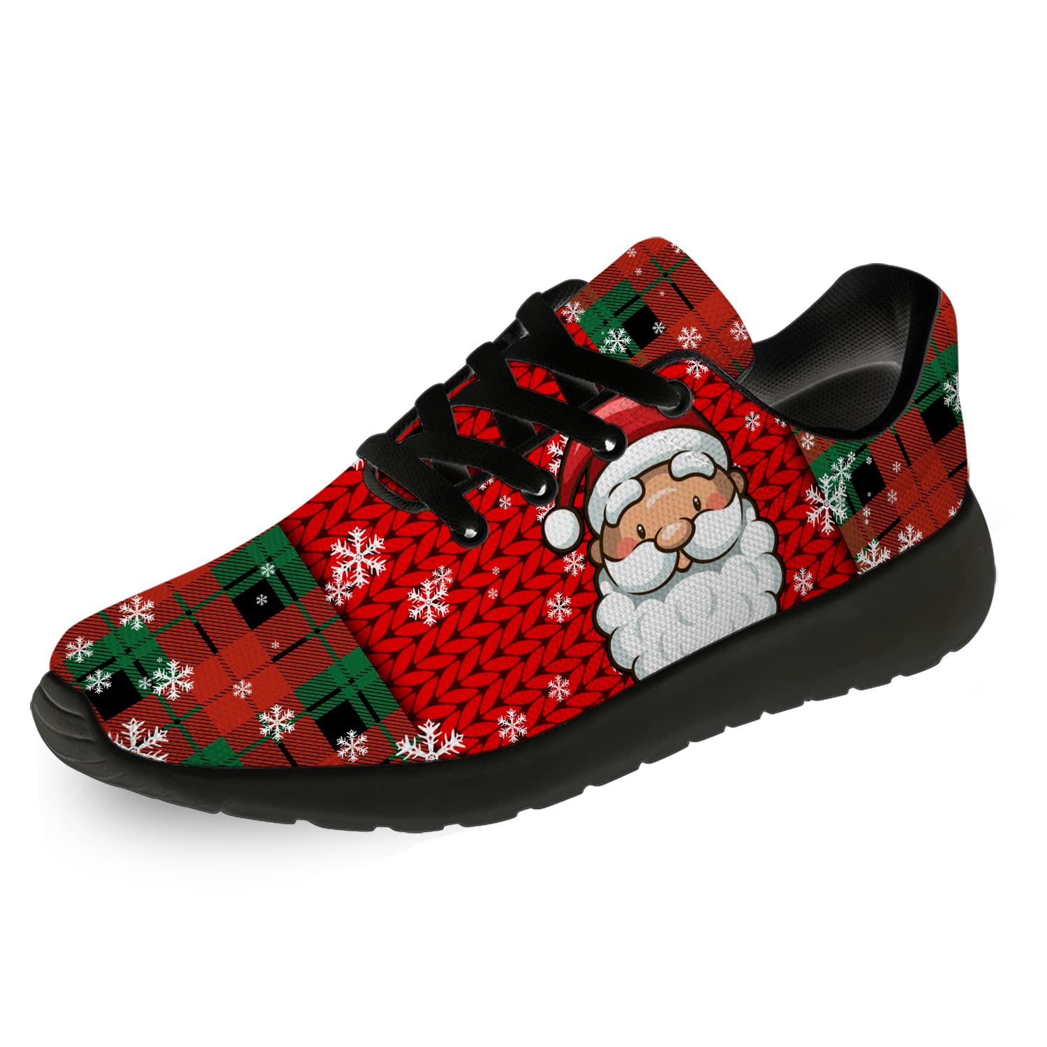 Ciadoon Christmas Themed Running Shoes for Women & Men - Lightweight Athletic Tennis Sneakers for Walking, Jogging & Casual Wear - Perfect Holiday Gift for Boys & Girls (Ideal for Winter Sports, Gym Workouts & Festive Outfits)