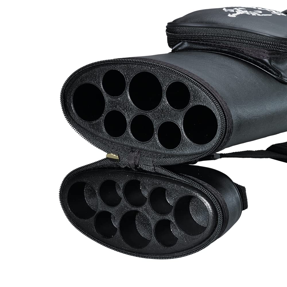 Scorpion SC35 Black Pool Cue Case - Durable Billiard Cue Stick Holder for Professional & Recreational Players - Perfect for Pool Halls, Tournaments & Home Use