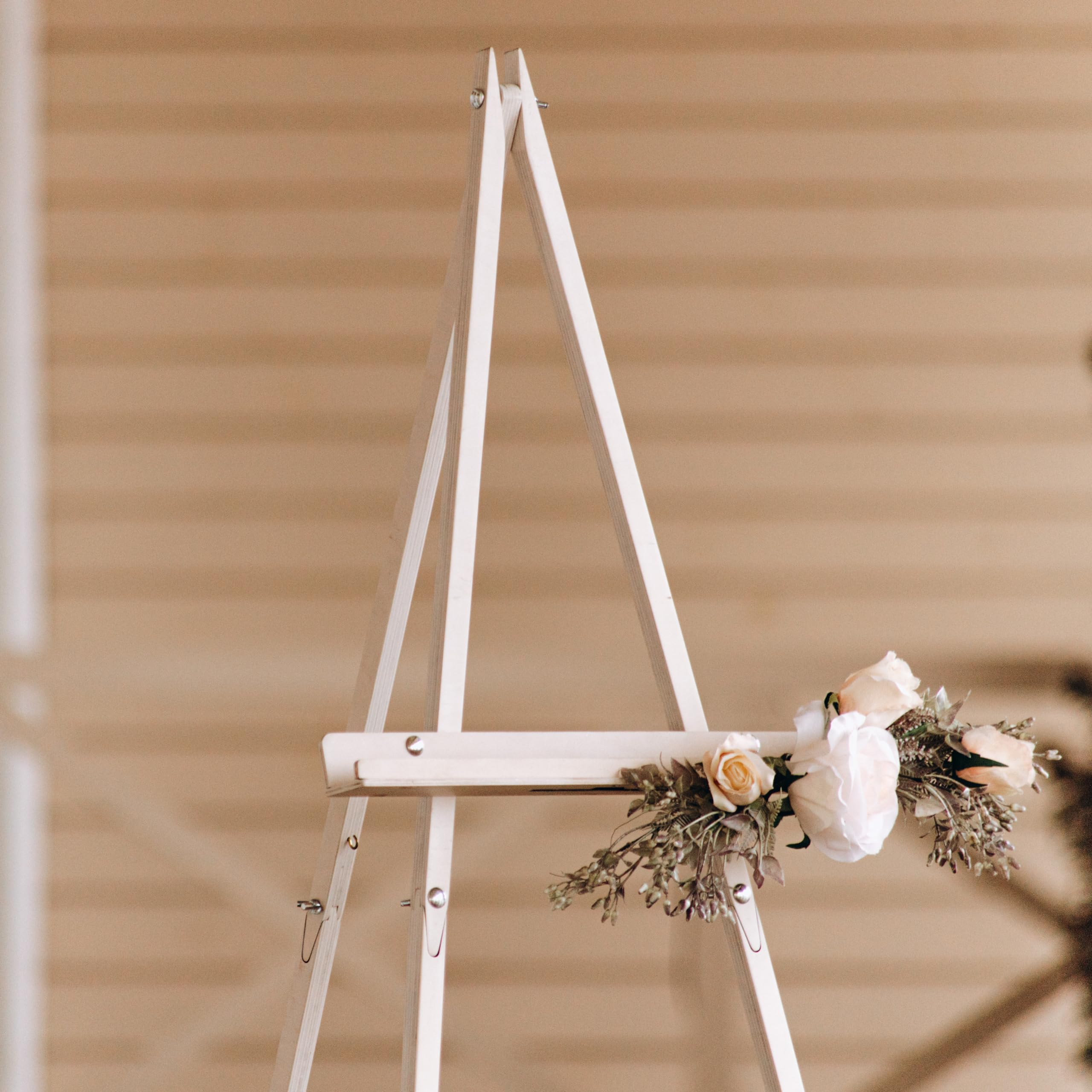Rustic Wooden Easel Stand - Heavy Duty Picture Display Easel for Art, Photos & Wedding Decor - Perfect for Home, Gallery & Event Displays