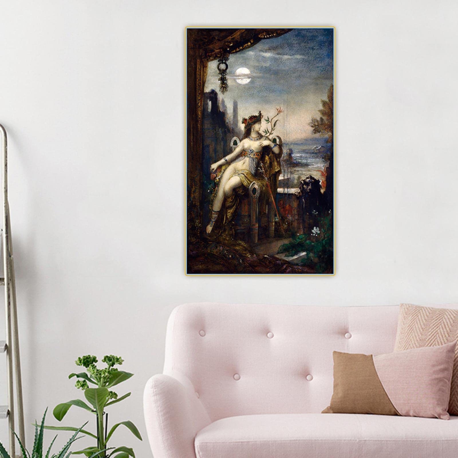 Gustave Moreau Framed Canvas Print - Cleopatra Wall Art Poster, 80x136cm Home Decor | Perfect for Living Room, Bedroom & Office Decoration