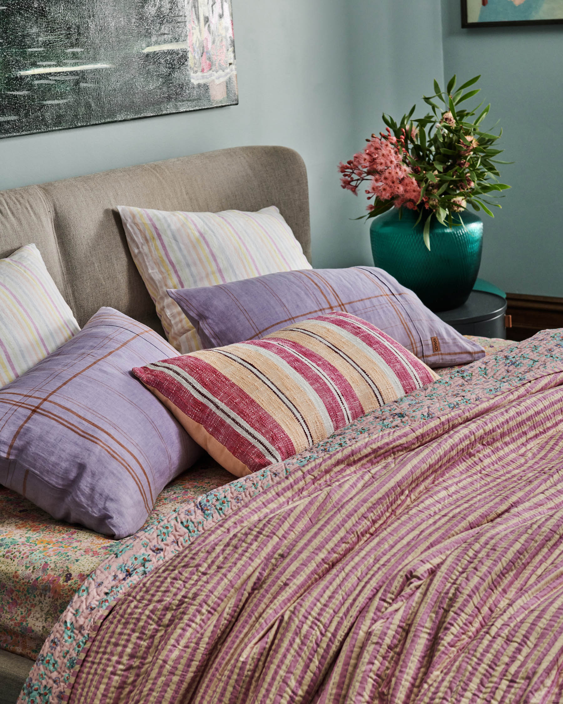 Apricot Sherbet Woven Throw Pillow Cover - Soft Bohemian Home Decor for Living Room, Bedroom, or Outdoor Patio