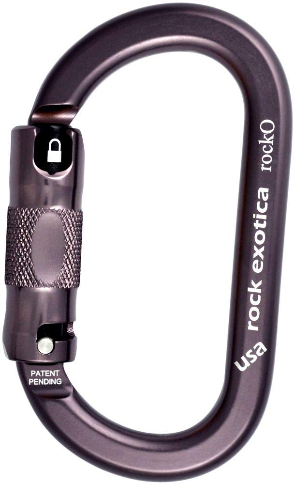 Rock Exotica Rocko Carabiner - Heavy Duty Climbing Carabiner with Auto-Locking Gate for Rock Climbing, Hiking & Outdoor Safety Gear | Perfect for Belaying, Rappelling & Adventure Sports