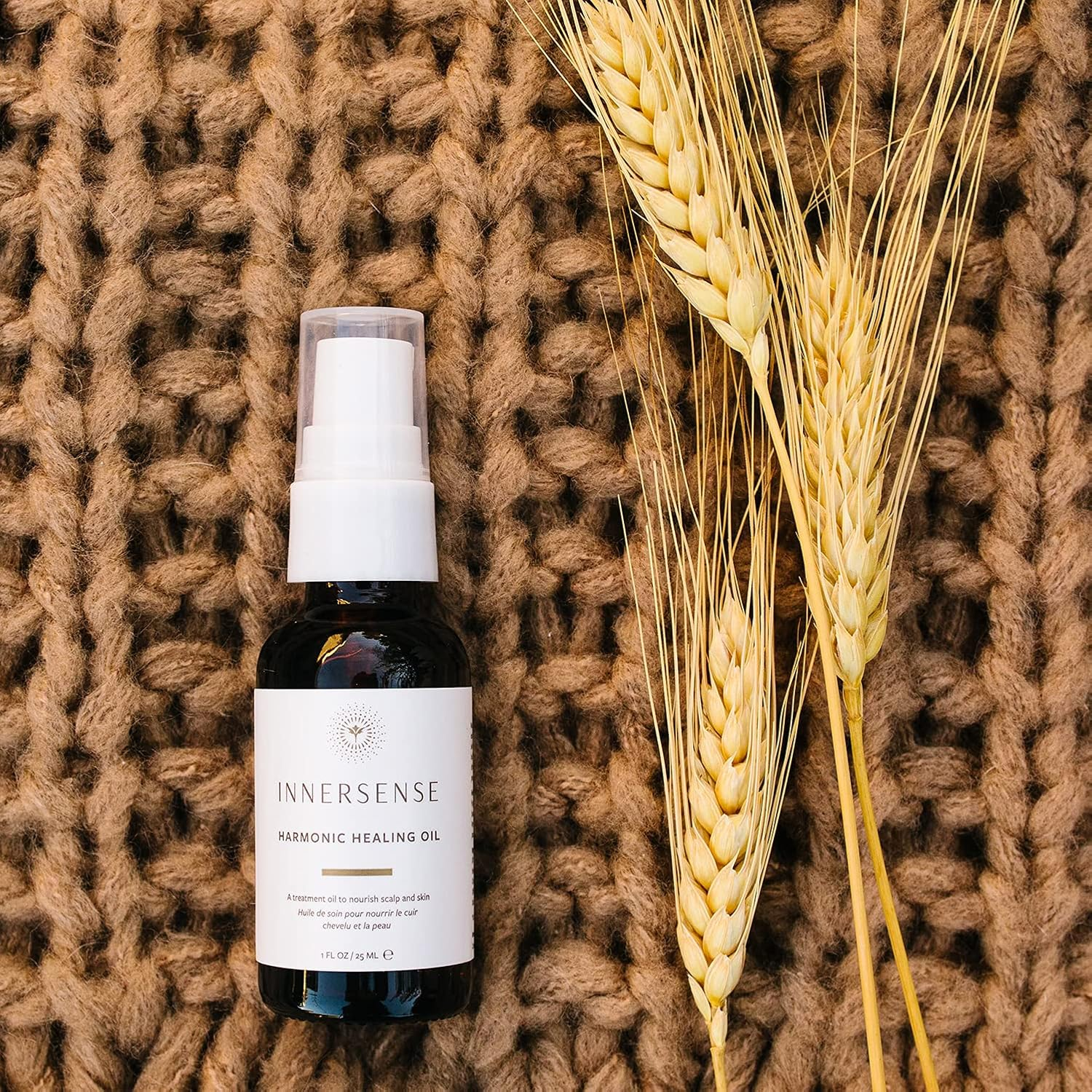 INNERSENSE Organic Harmonic Treatment Oil for Hair - Hydrating & Nourishing Hair Oil with Natural Ingredients - Perfect for Dry, Damaged Hair & Scalp Care at Home or Salon
