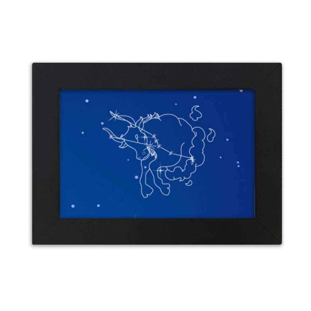 DIYthinker Taurus Constellation Photo Frame - Star Universe Desktop Decor, Zodiac Art Painting, Unique Gift for Home & Office Decorations - Perfect for Birthdays, Housewarming & Astrology Lovers