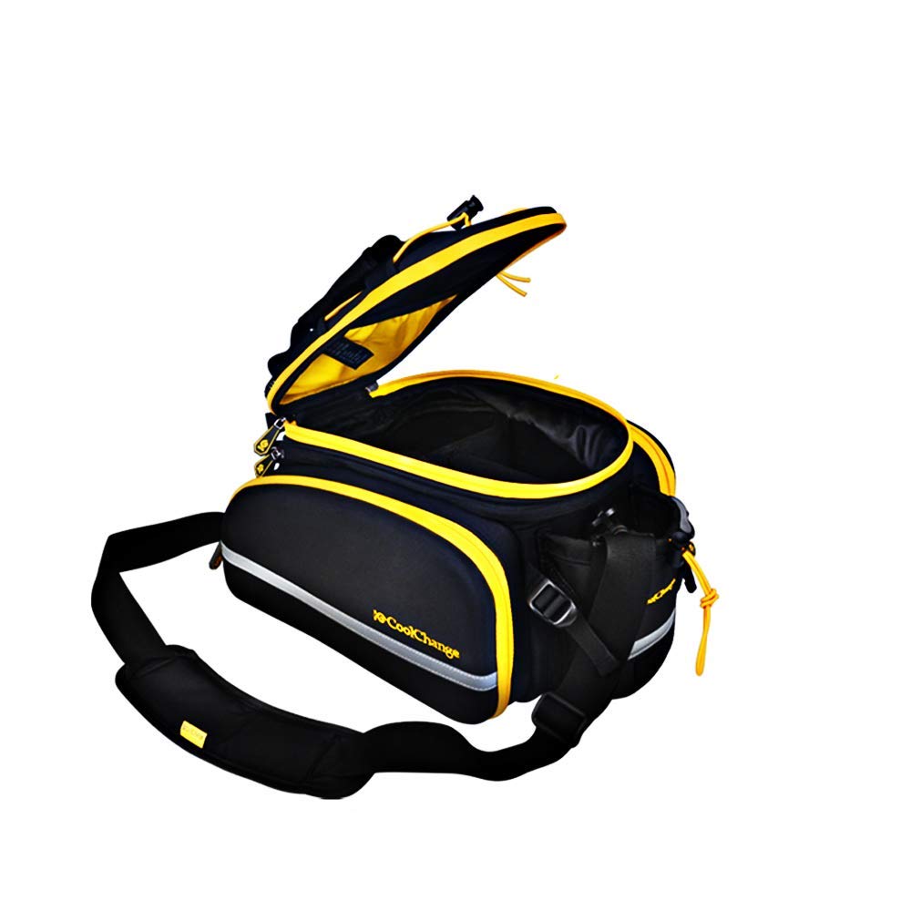 CoolChange Large Capacity 10-35L Extendable Bike Panniers - Waterproof Rear Bicycle Rack Bag for Commuting, Touring & Outdoor Adventures