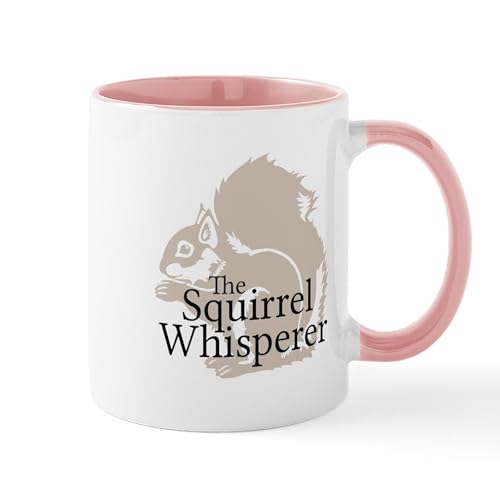 White/Pink Inside - The Squirrel Whisperer Mugs