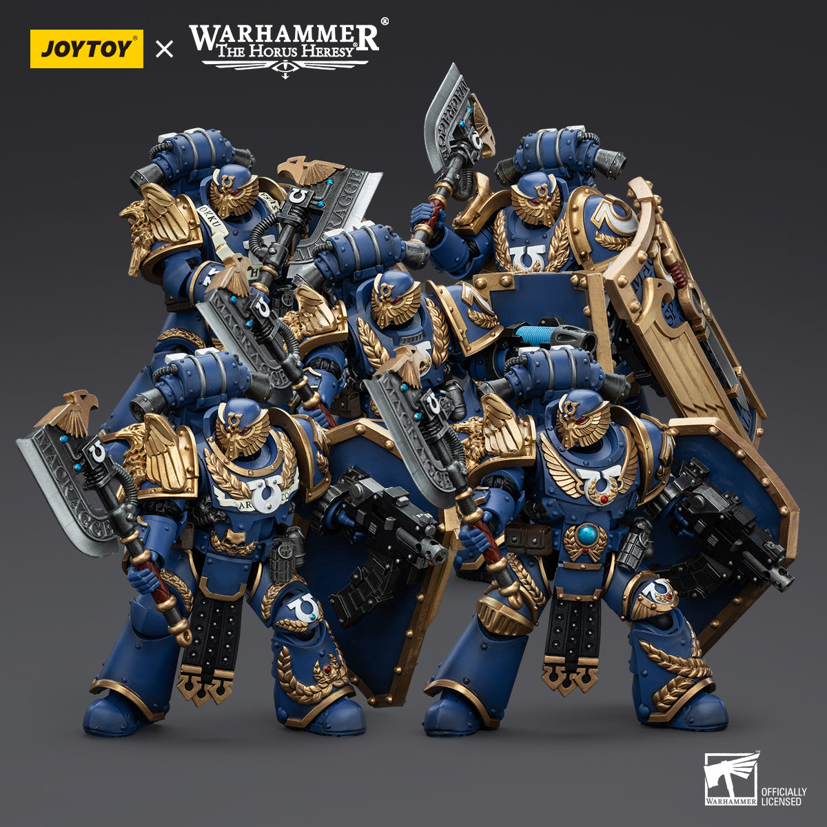 JOYTOY 1/18 Scale Warhammer The Horus Heresy Ultramarines Invictarus Suzerain Action Figure Squad - Collectible Miniatures for Tabletop Gaming & Display