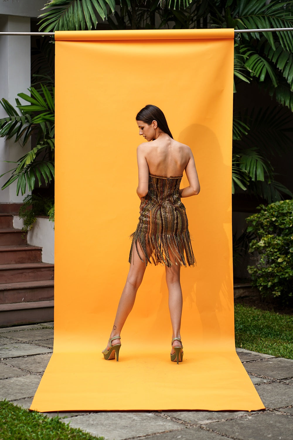 Elegant Fringe Dress with African Baroque Embroidery - Perfect for Boho Chic Parties, Weddings & Summer Festivals