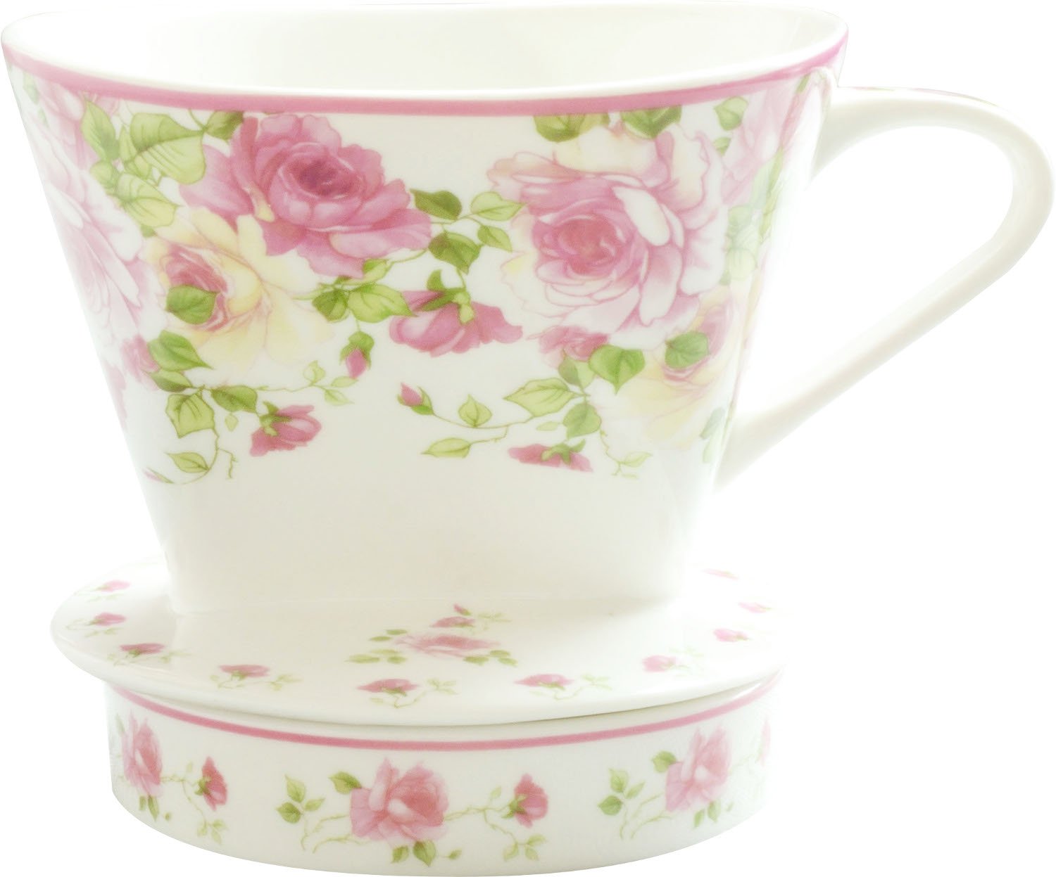Royal Arden Dripper Passio Rose 37534 - Premium Ceramic Coffee Dripper for Pour Over Brewing | Perfect for Home, Office & Specialty Coffee Shops