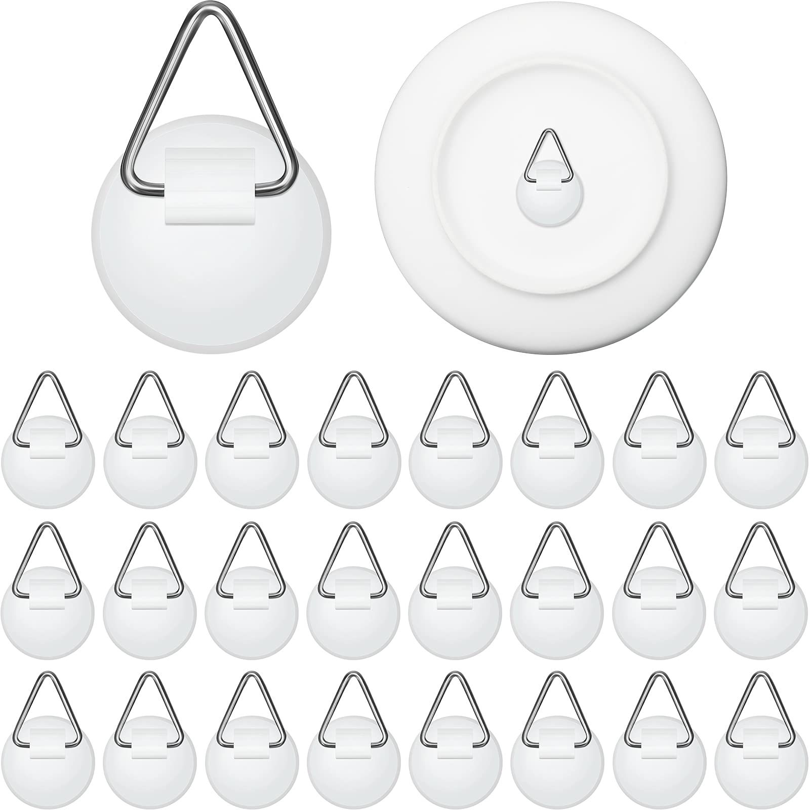 Patelai 40-Pack Invisible Adhesive Wall Hooks - Heavy Duty Self-Stick Plate Hangers for Pictures, Art & Home Decor - Perfect for Hanging Plates, Frames & Wall Decor in Kitchen, Living Room & Office