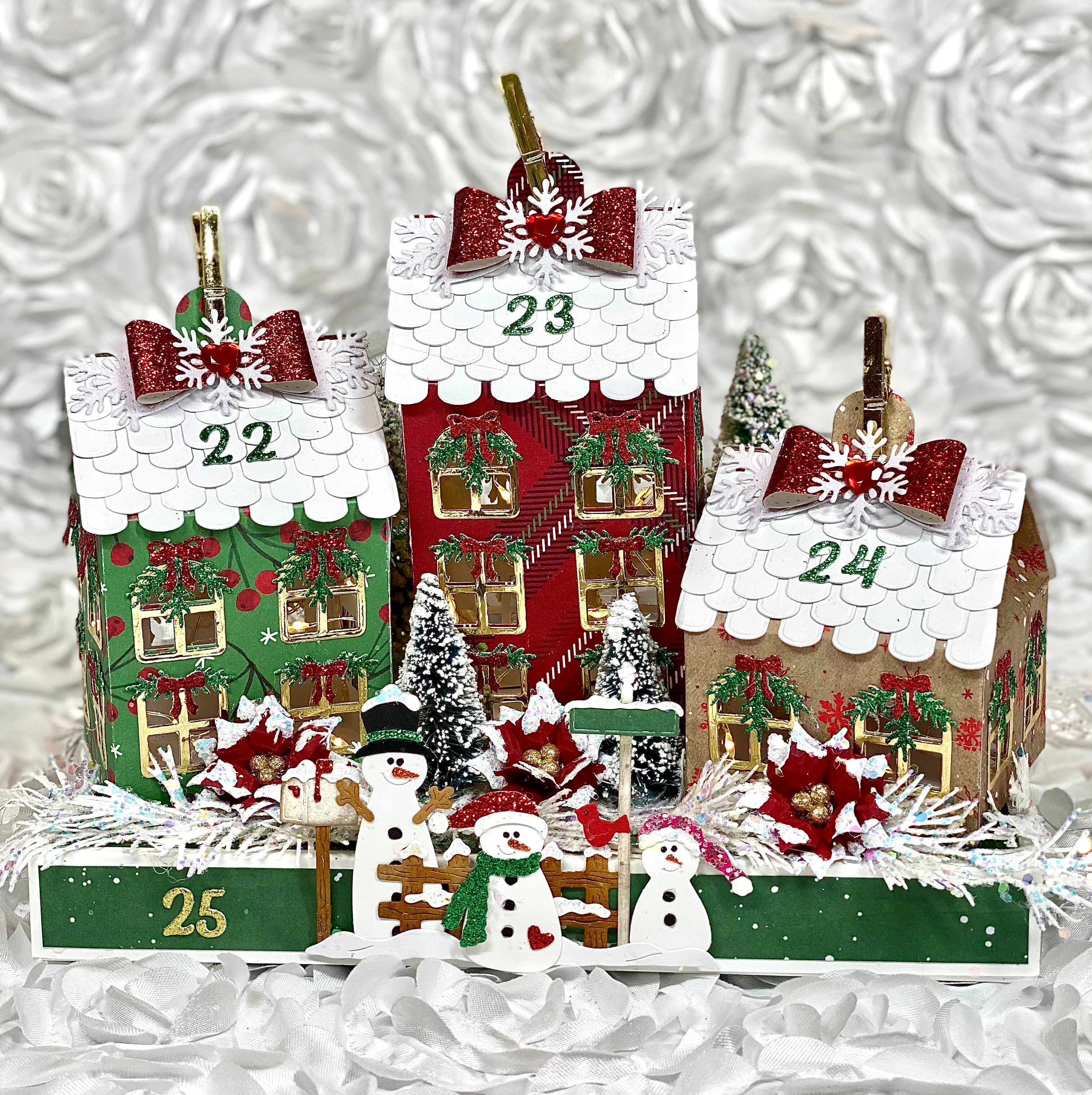 Advent House Gift Box Large - Christmas Countdown Calendar for Kids & Adults - Perfect for Holiday Decorations & Festive Gift Giving