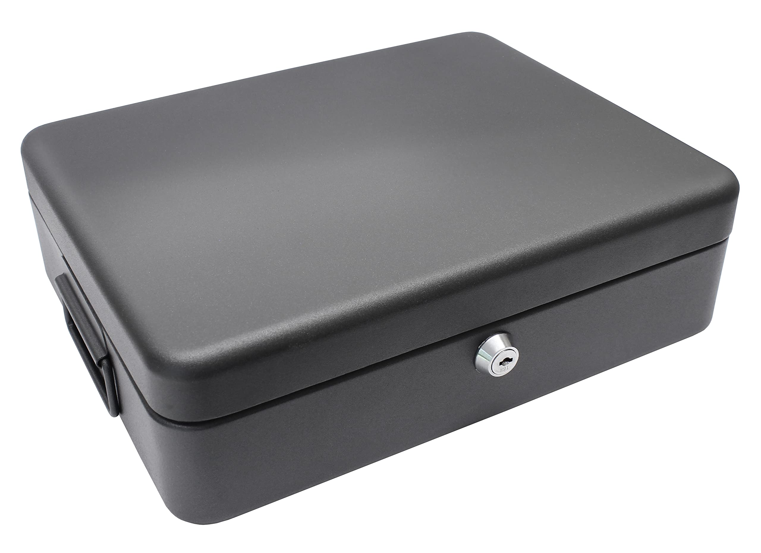 Fireproof & Waterproof A4 Document Security Box - Black Cathedral Safe for Home & Office - Protect Passports, Certificates, and Important Files