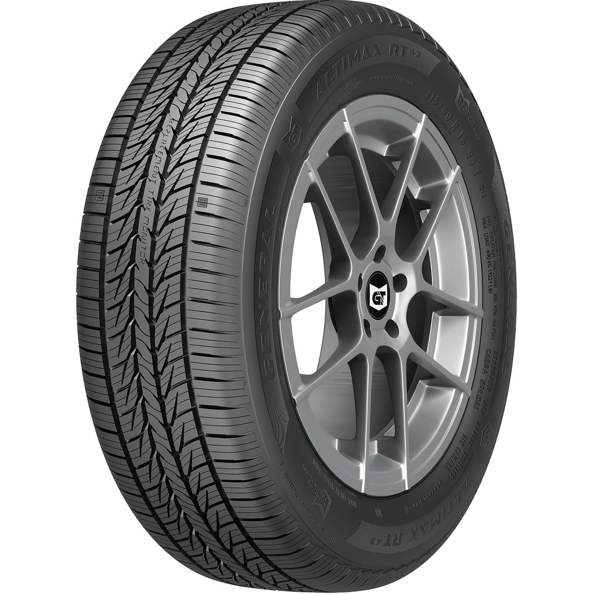 General AltiMAX RT43 Radial Tire - 235/60R16 100H - All-Season Performance for SUVs, Sedans & Crossovers - Smooth Ride & Wet Traction for Highway & City Driving