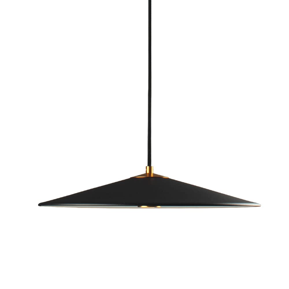 Modern Matte Black Conical Pendant Light - Nordic Style Aluminum Metal Shade Hanging Lamp for Bedroom, Corridor, Balcony & Entrance | Energy Efficient Ceiling Lighting Fixture for Home & Office Decor