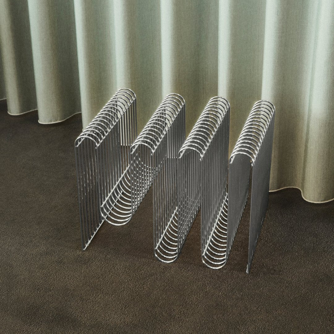 Curva Modern Magazine Holder - Stylish Storage for Books & Magazines - Perfect for Living Room, Office, or Bedroom Organization