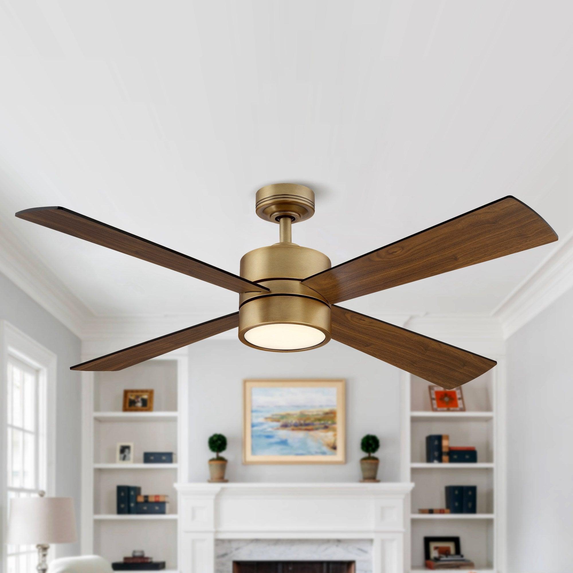 52 Inch Bucholz Industrial Ceiling Fan with Dimmable LED Light - Perfect for Warehouses, Garages, and Large Commercial Spaces