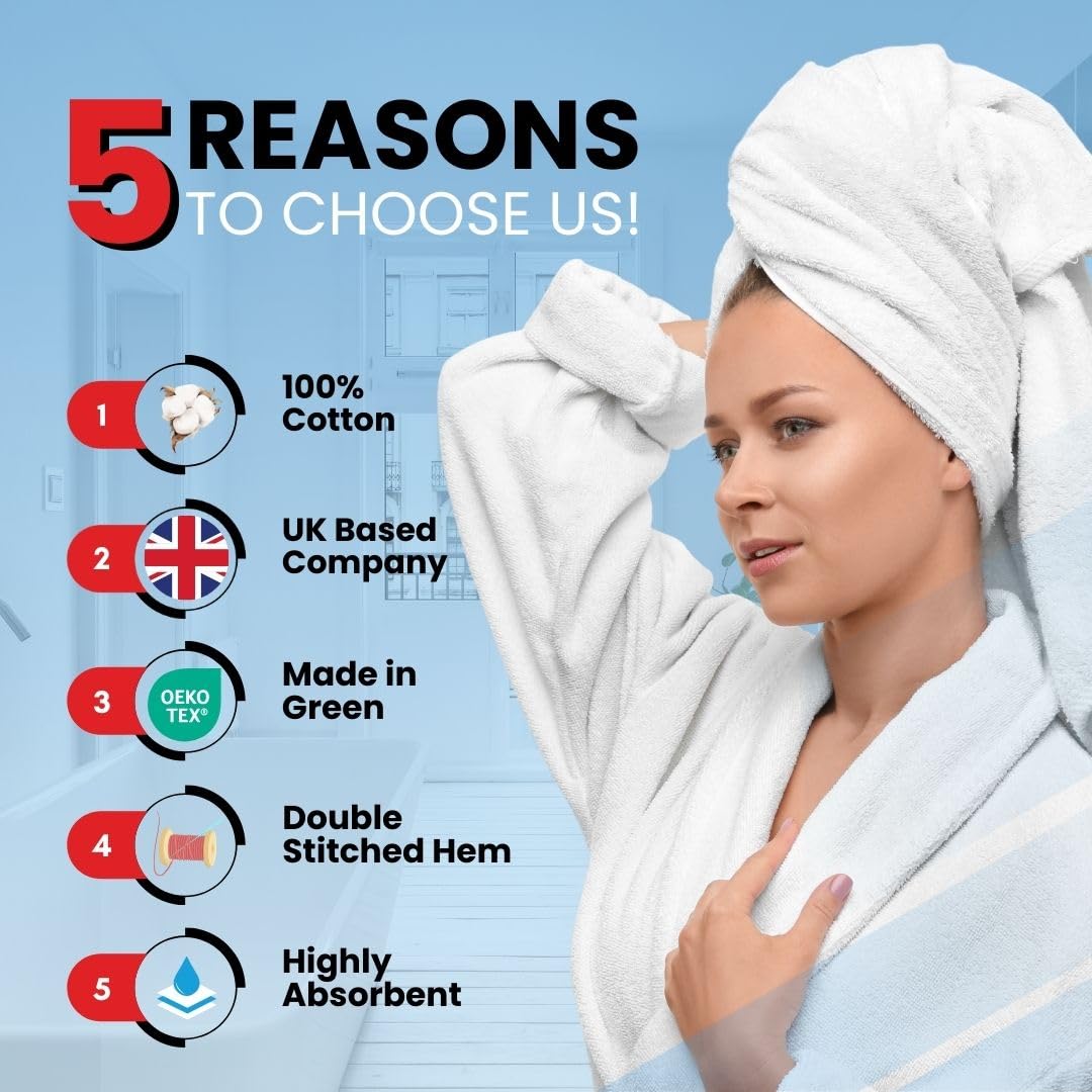 Premium 100% Ring-Spun Cotton Bath Towels Set of 4 (27x54 inches) - Ultra Soft, Highly Absorbent & Quick-Drying Luxury Towels for Bathroom, Gym, Spa & Hotel Use - Perfect for Daily Bathing, Post-Workout Refresh & Spa Relaxation (Vivid Green)