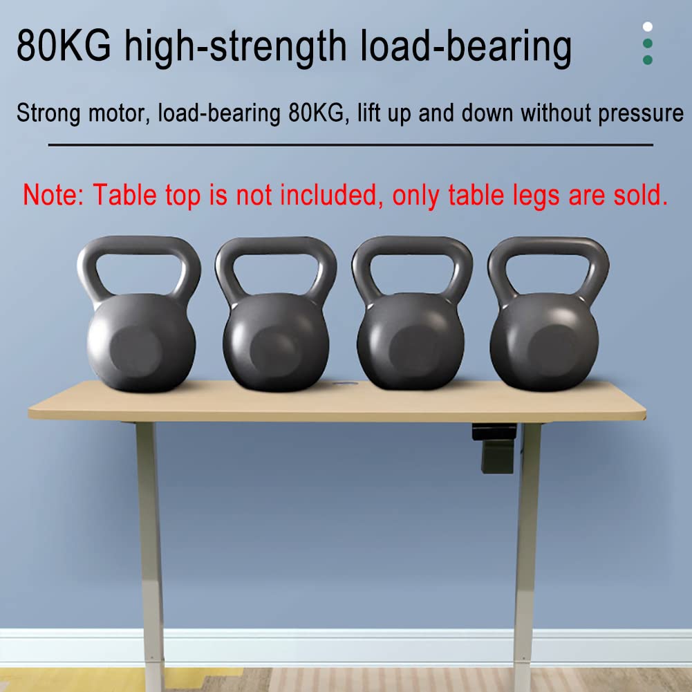 Electric Standing Desk Legs - Adjustable Height Smart Desk Frame for Home Office, Black (Desktop Not Included) | Perfect for Ergonomic Workstations & Gaming Setups