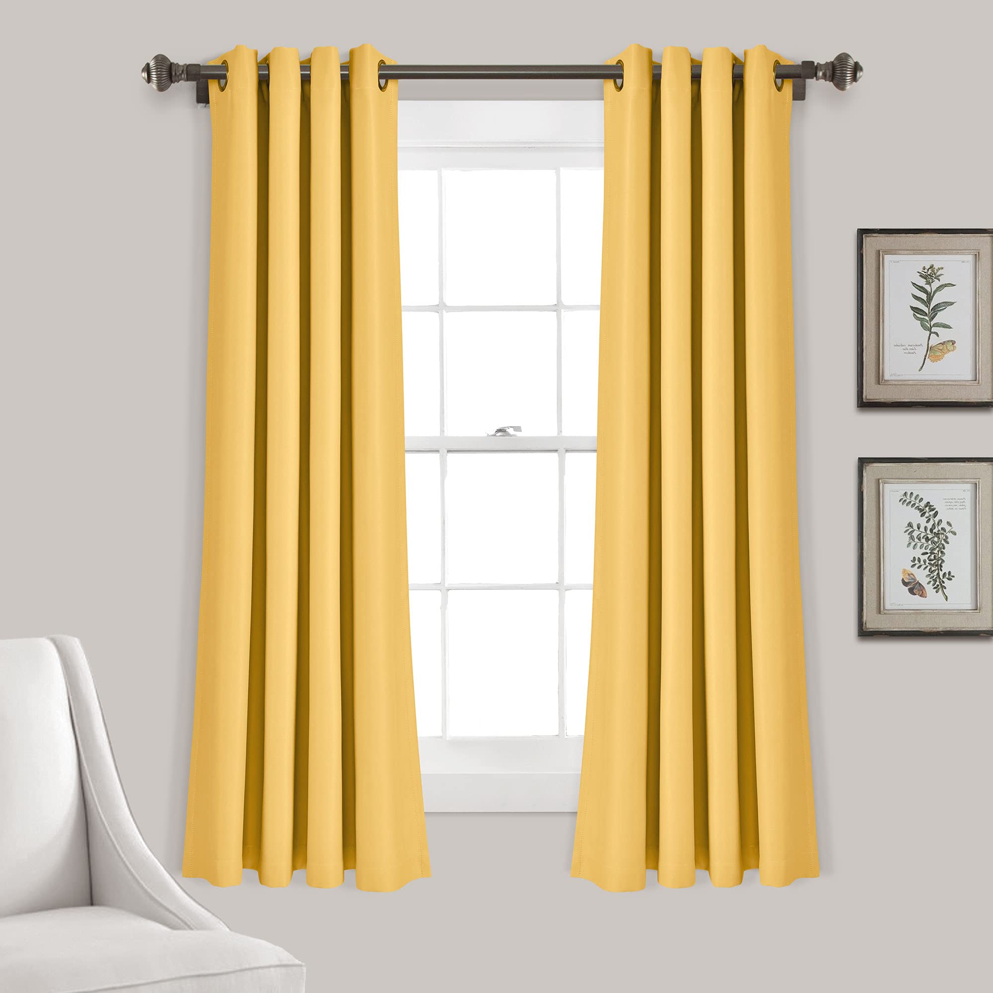 Lush Decor Blackout Curtains 52x63