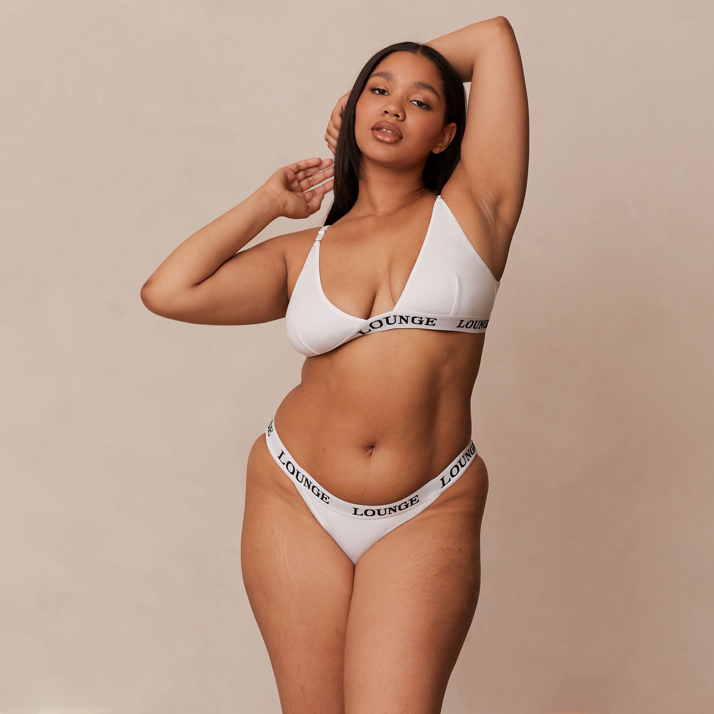 Bamboo Triangle Bra - All White | Eco-Friendly Women's Lingerie | Perfect for Yoga, Lounge & Everyday Wear