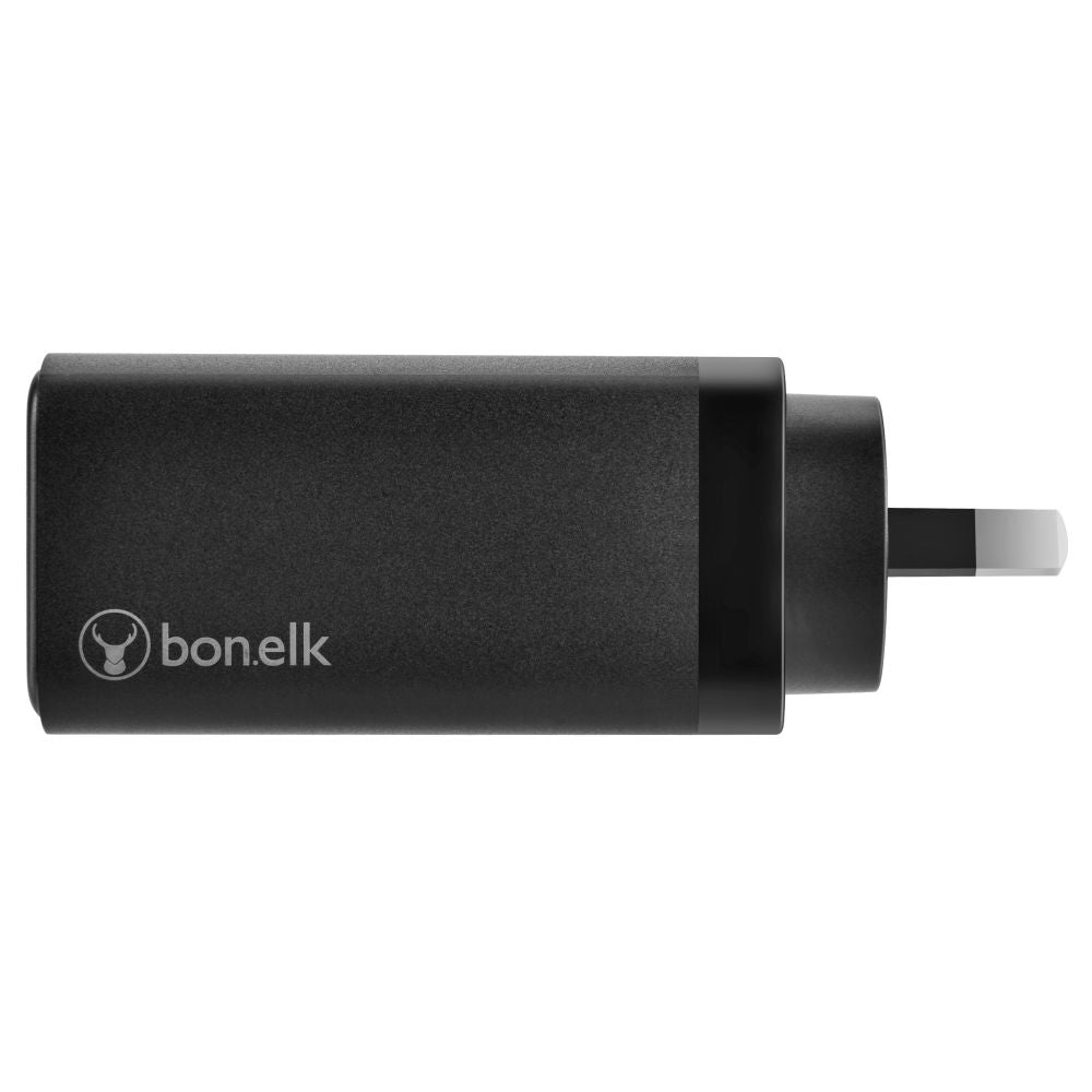 Bonelk Eco Series 65W PD Fast Wall Charger with 3 USB C Ports - Compact GaN Charger for iPhone 15/14/13, MacBook, iPad, Samsung Galaxy - Perfect for Travel, Office & Home Use